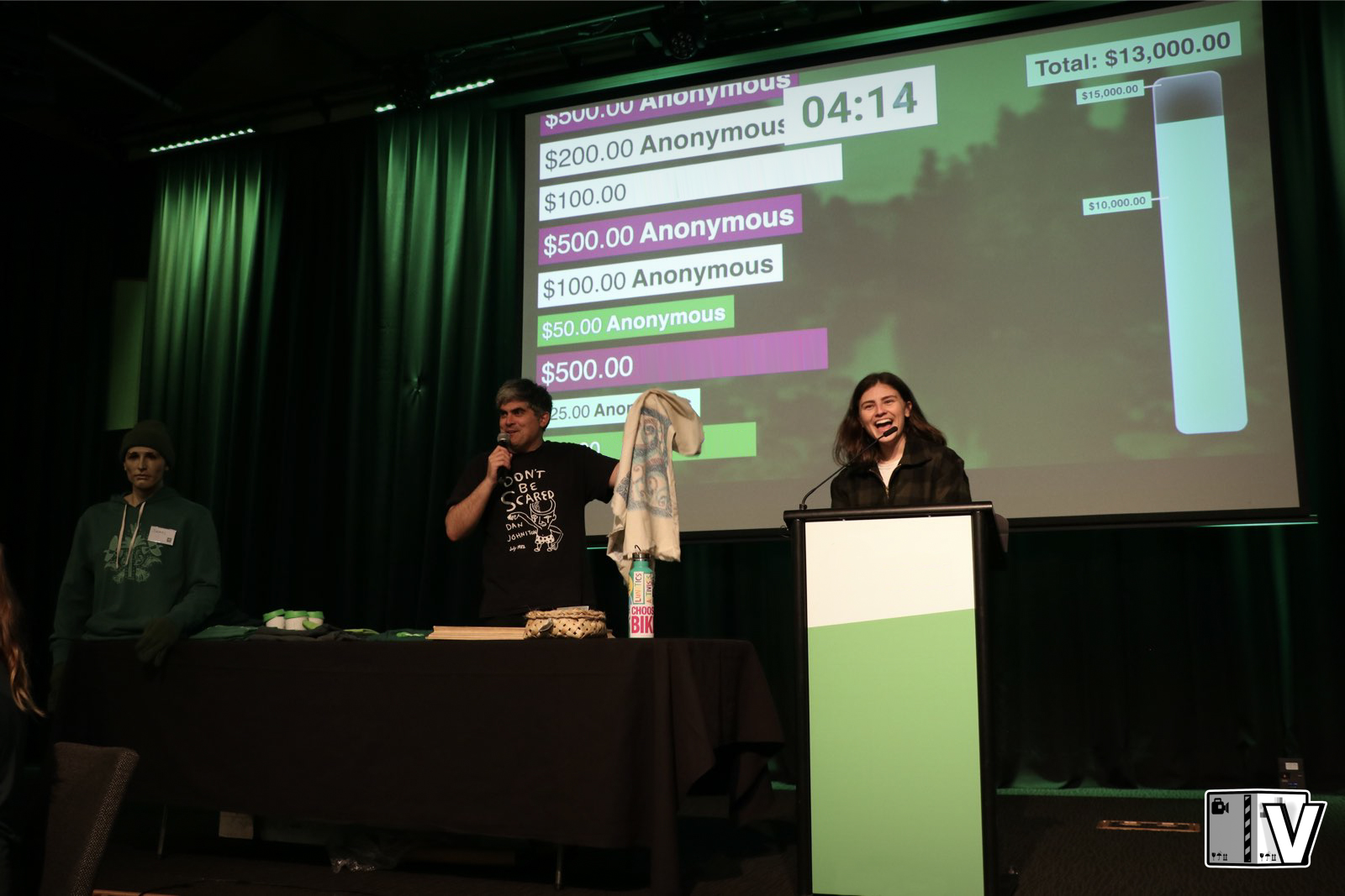 Chlöe Swarbrick MP and Mayor Aaron Hawkins hosting a fundraising event for the Green Party of Aotearoa New Zealand.