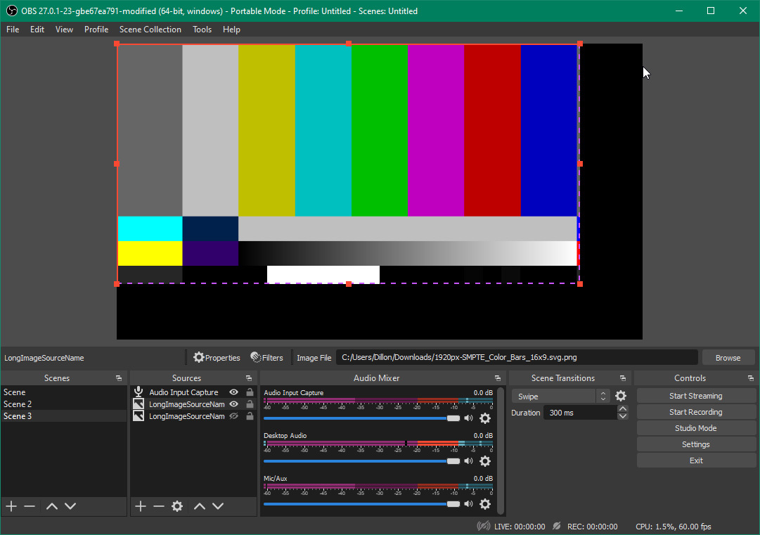 OBS Studio User Interface